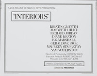 Interiors movie poster (1978) hoodie #1466997