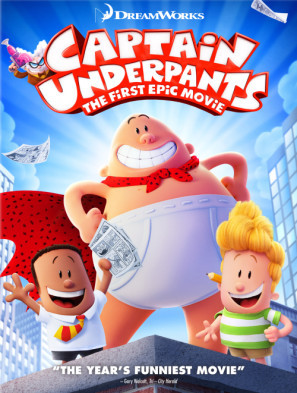 Captain Underpants movie poster (2017) tote bag