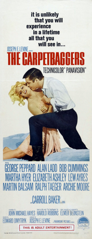 The Carpetbaggers movie poster (1964) mug