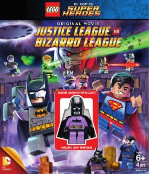 Lego DC Comics Super Heroes: Justice League vs. Bizarro League movie poster (2015) tote bag