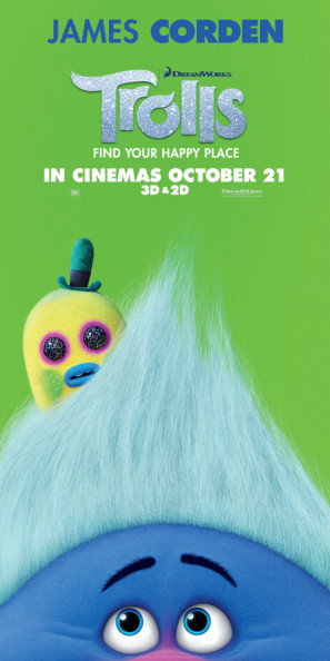 Trolls movie poster (2016) Longsleeve T-shirt