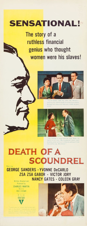Death of a Scoundrel movie poster (1956) calendar