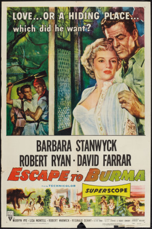 Escape to Burma movie poster (1955) calendar
