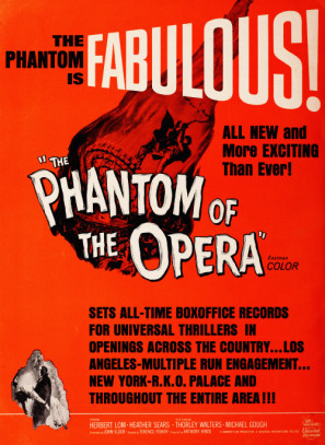 The Phantom of the Opera movie poster (1962) mouse pad