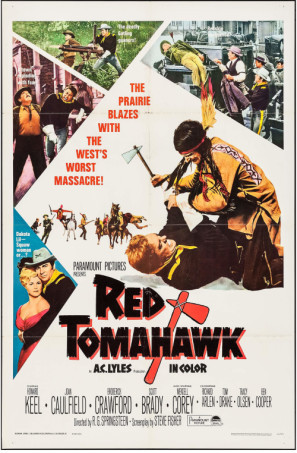 Red Tomahawk movie poster (1967) hoodie