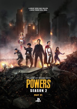 Powers movie poster (2014) Mouse Pad MOV_l7w1bmgn