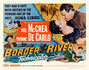 Border River movie poster (1954) mouse pad