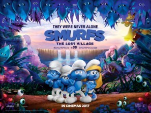 Smurfs: The Lost Village movie poster (2017) tote bag