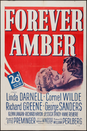 Forever Amber movie poster (1947) calendar