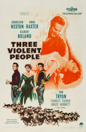 Three Violent People movie poster (1957) Tank Top