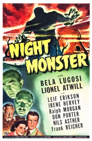 Night Monster movie poster (1942) hoodie