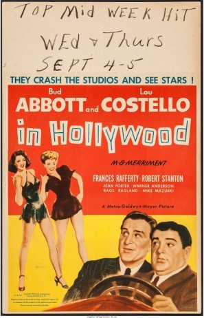 Abbott and Costello in Hollywood movie poster (1945) tote bag