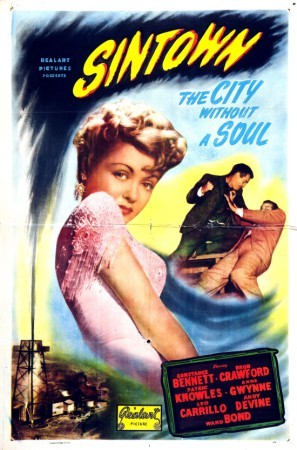 Sin Town movie poster (1942) Sweatshirt