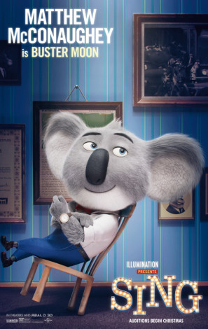 Sing movie poster (2016) Mouse Pad MOV_poijapo2