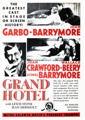 Grand Hotel movie poster (1932) Sweatshirt