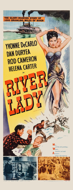 River Lady movie poster (1948) tote bag