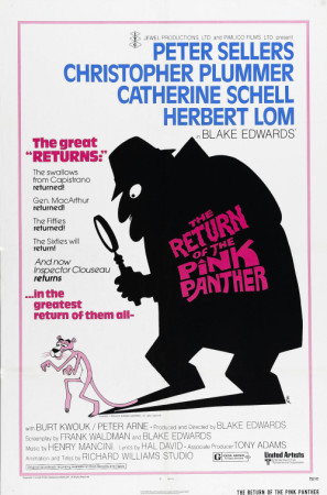 The Return of the Pink Panther movie poster (1975) tote bag