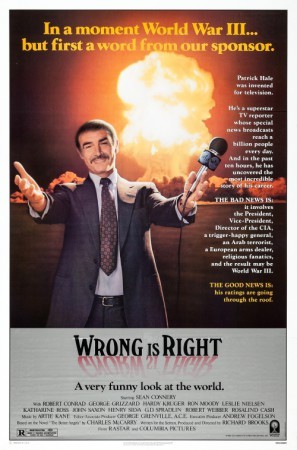 Wrong Is Right movie poster (1982) tote bag