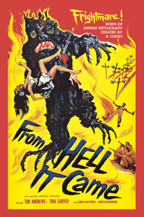 From Hell It Came movie poster (1957) tote bag