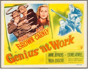 Genius at Work movie poster (1946) mouse pad