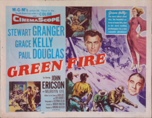 Green Fire movie poster (1954) tote bag