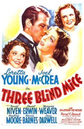 Three Blind Mice movie poster (1938) hoodie