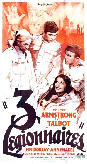 Three Legionnaires movie poster (1937) Mouse Pad MOV_tgmvx7eg