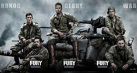 Fury movie poster (2014) t-shirt #MOV_u9x46wrk