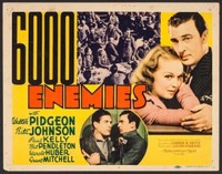 6,000 Enemies movie poster (1939) Mouse Pad MOV_v7mzfbd9