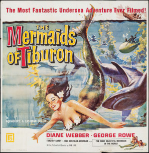 Mermaids of Tiburon movie poster (1962) mouse pad