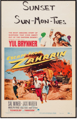 Escape from Zahrain movie poster (1962) tote bag