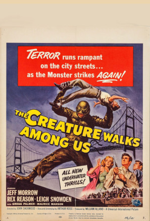 The Creature Walks Among Us movie poster (1956) Longsleeve T-shirt
