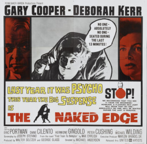 The Naked Edge movie poster (1961) mouse pad