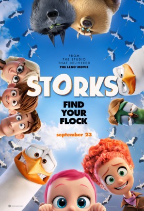 Storks movie poster (2016) Mouse Pad MOV_y9lfskxo