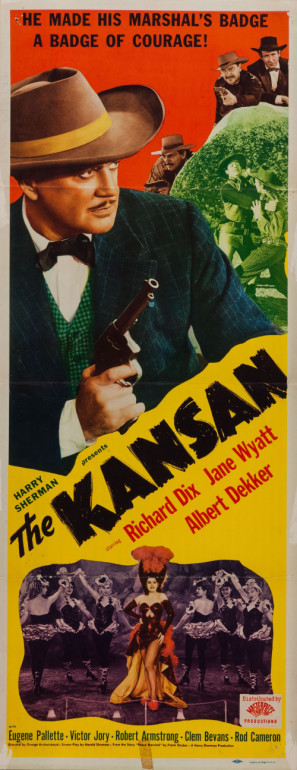 The Kansan movie poster (1943) mouse pad