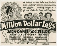Million Dollar Legs movie poster (1932) Longsleeve T-shirt #1375563