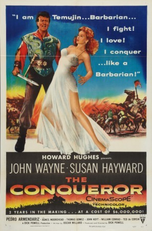 The Conqueror movie poster (1956) calendar